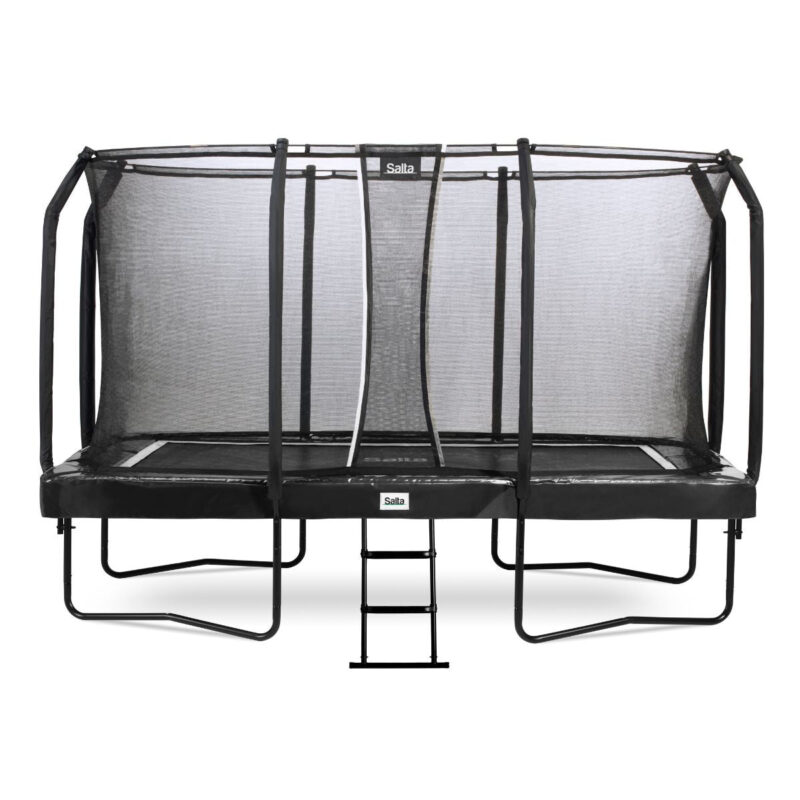 12ft x 7ft Salta First Class Rectangular Trampoline Bundle with Ladder & Enclosure