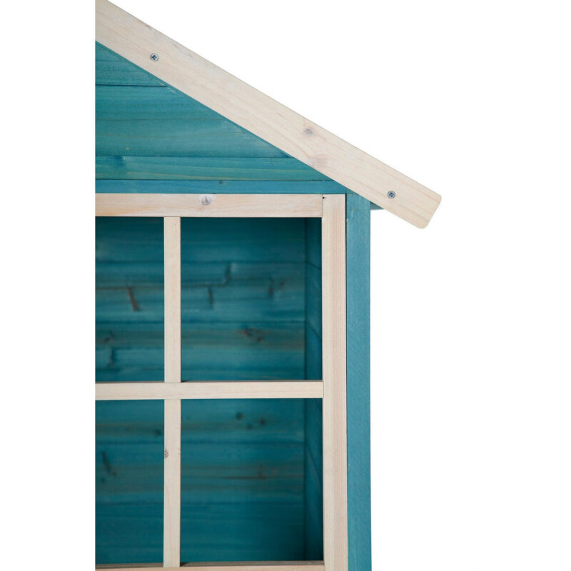 Plum Garden Hut Wooden Playhouse - Teal - Image 10