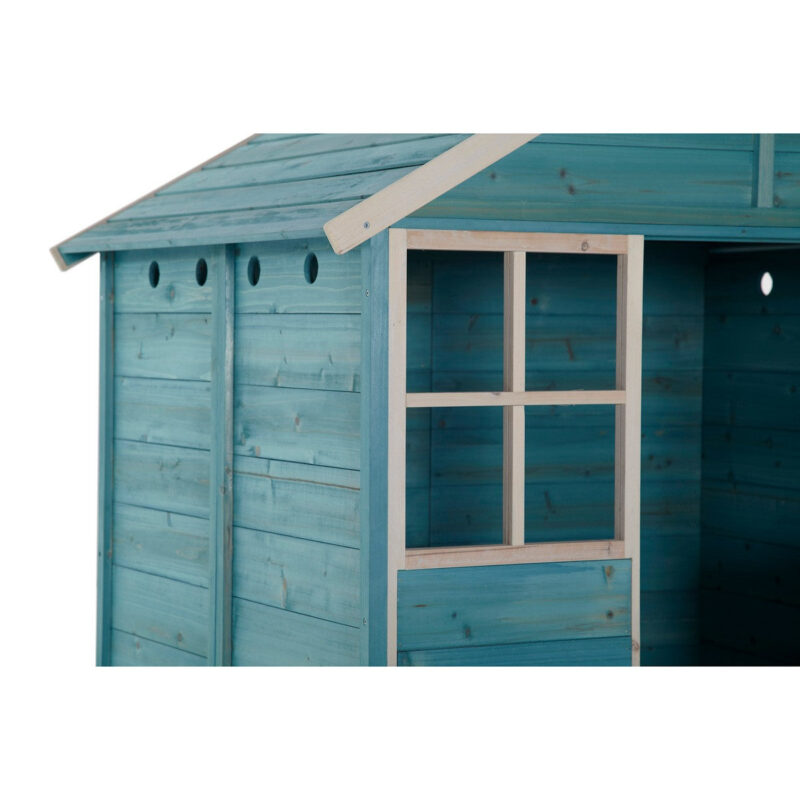 Plum Garden Hut Wooden Playhouse - Teal - Image 11