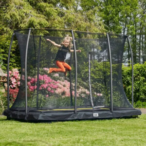 10ft x 7ft Salta Comfort InGround Rectangular Trampoline with Enclosure