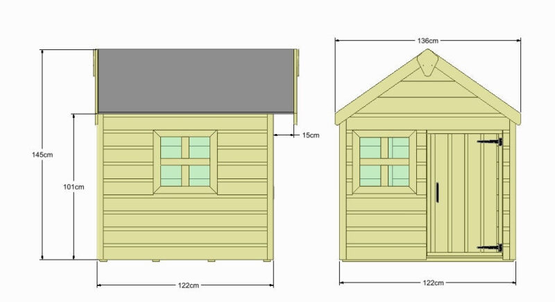 The Tinkerbell Wooden Playhouse - Image 2