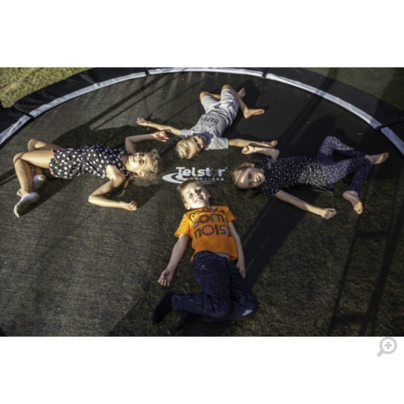 10ft x 7ft Telstar Vortex Black Edition Oval Trampoline - Image 4